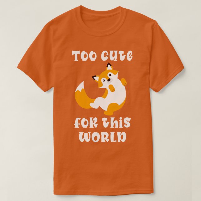 Cute Fox Red Fox T-Shirt (Design Front)