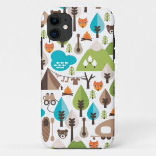 Cute fox retro iphone case