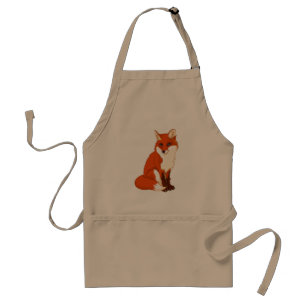 Cute Fox Sitting Apron