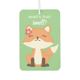 Cute Fox Sniffing the Air Car Air Freshener