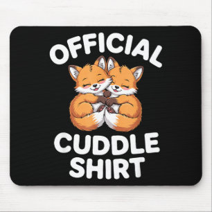 Cute Fox Snuggle Couple This Is My Cuddle  Mouse Mat