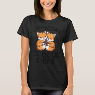 Cute Fox Snuggle Couple This Is My Cuddle  T-Shirt