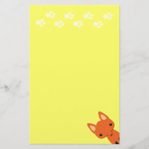Cute fox stationary stationery