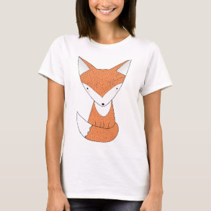 Cute Fox T-shirt Cute Red Fox Animal Graphic Tee