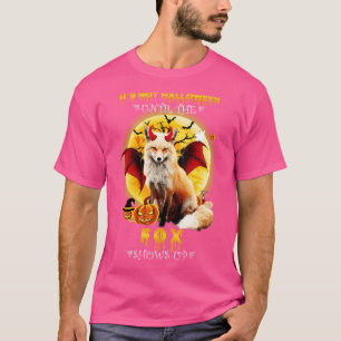 Cute Fox Witch Wizard Pumpkin Easy Halloween Costu T-Shirt