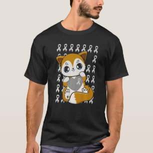 Cute Fox With Ribbon For Dyslexia Awareness   T-Shirt