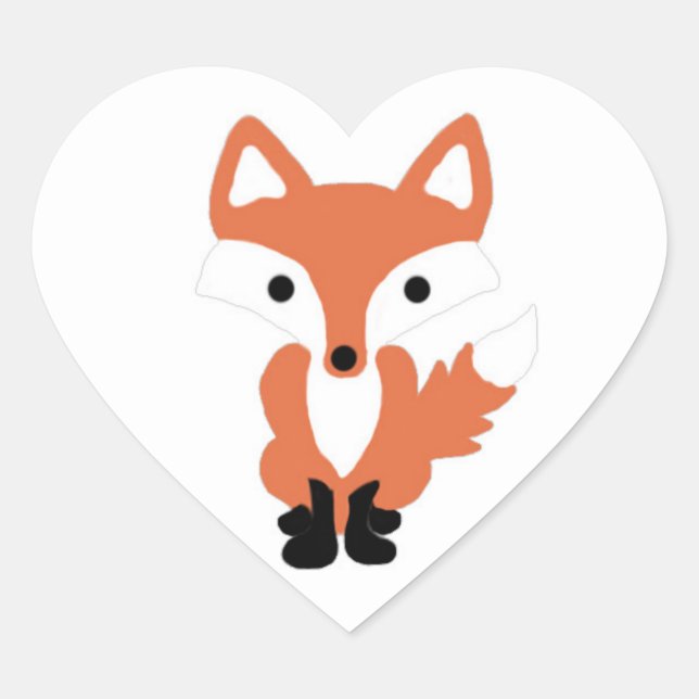 Cute Fox Woodland Animal Stickers (Front)