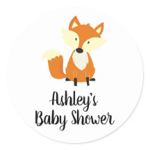 Cute Fox Woodland Baby Shower
