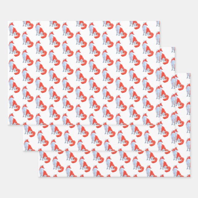Cute Fox Wrapping Paper Sheet (Set)