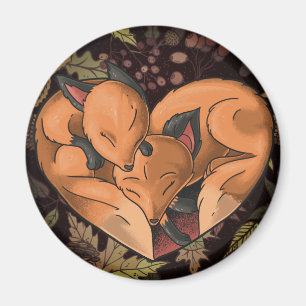 Cute Foxes Magnet