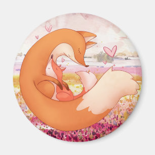 Cute Foxes Magnet