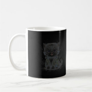 Cute Frankenstein Kitten Halloween Coffee Mug