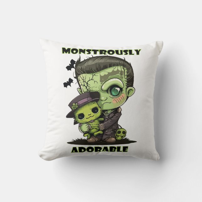  Cute Frankenstein Monster with plushie Cushion (Front)
