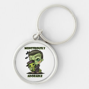  Cute Frankenstein Monster with plushie Key Ring