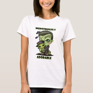  Cute Frankenstein Monster with plushie T-Shirt