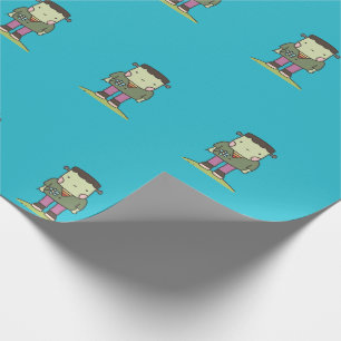 Cute Frankenstein Wrapping Paper