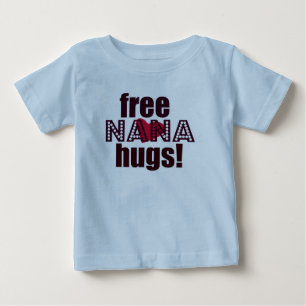 Cute Free NANA Hugs Children's Graphic Art T Shirt