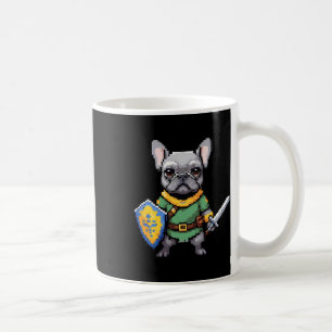 Cute French Bulldog As Retro Video Game Character Coffee Mug