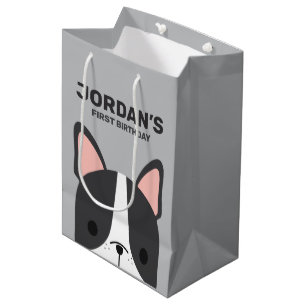 Cute French Bulldog Birthday Medium Gift Bag