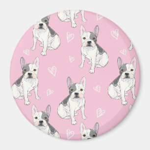 Cute French Bulldog/Boston Terrier Magnet