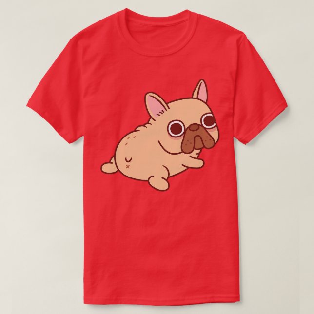 Cute French Bulldog Butt T-Shirt (Design Front)