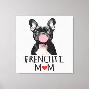 Cute French bulldog Canvas Print
