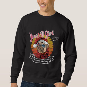 Cute French Bulldog Christmas Dog Funny Christmas Sweatshirt