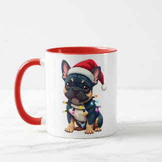 Cute French Bulldog Christmas Santa Pet Dog Lover Mug