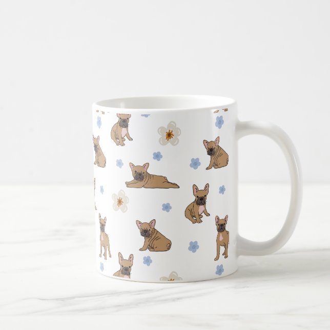 Cute French Bulldog Coffee Mug (Right)