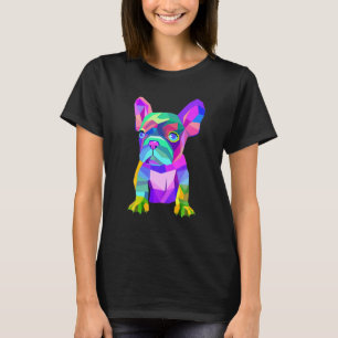 Cute French Bulldog, Coloured Dog Breed Design T-Shirt