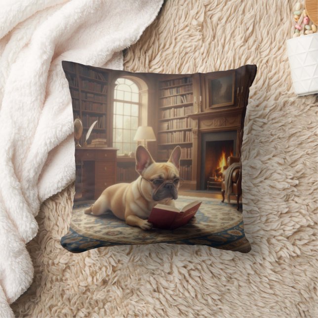 Cute French Bulldog Cushion (Blanket)