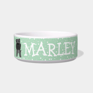 Cute French Bulldog Dog Customisable Name Bowl