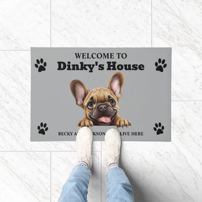 Cute French Bulldog Doormat (Indoor)