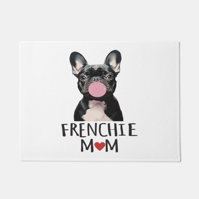 Cute French bulldog Doormat (Front)