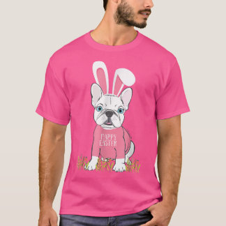 Cute French Bulldog Easter Bunny Ears Graphic T-Sh T-Shirt