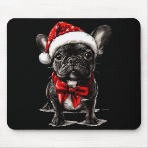 Cute French Bulldog Frenchie Dog Christmas Merry X Mouse Mat
