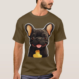 Cute French Bulldog Frenchie Dog Lover Funny 3 T-Shirt