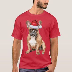 Cute French Bulldog Funny Christmas T-Shirt