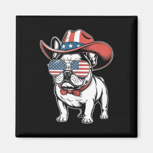 Cute French Bulldog Funny Dog Usa American Flag 4t Magnet