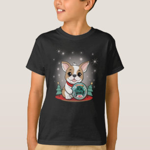 Cute French Bulldog Funny Happy New Year T-Shirt