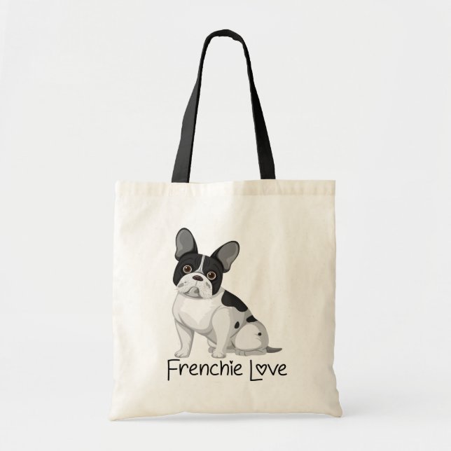 Cute French Bulldog Gift Frenchie Mum Dog Lover Tote Bag (Front)