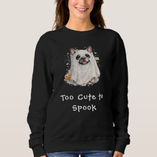 Cute French Bulldog Halloween Ghost Spook Sweatshirt