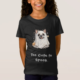 Cute French Bulldog Halloween Ghost T-Shirt