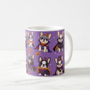 Cute French Bulldog halloween pattern Coffee Mug