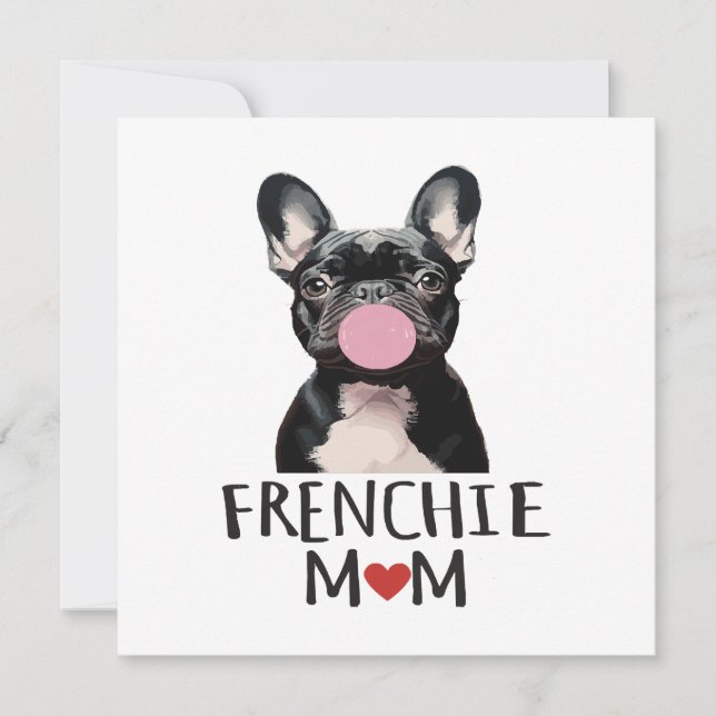 Cute French bulldog Invitation (Front)