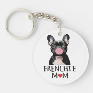 Cute French bulldog Key Ring