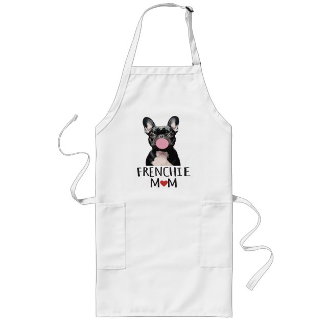 Cute French bulldog Long Apron (Front)