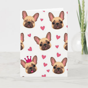 Cute French Bulldog Love Card