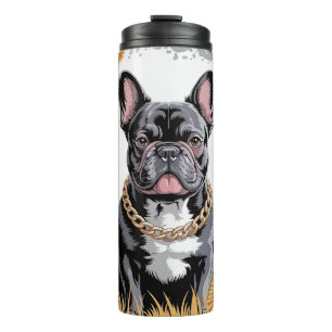 Cute French Bulldog Mom Thermal Tumbler