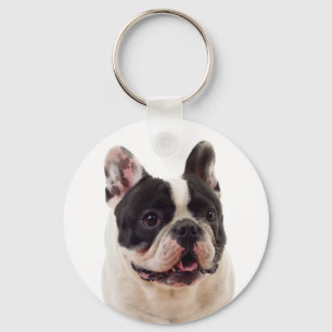Cute French Bulldog Mum Frenchie Dad Puppy Dog Key Ring